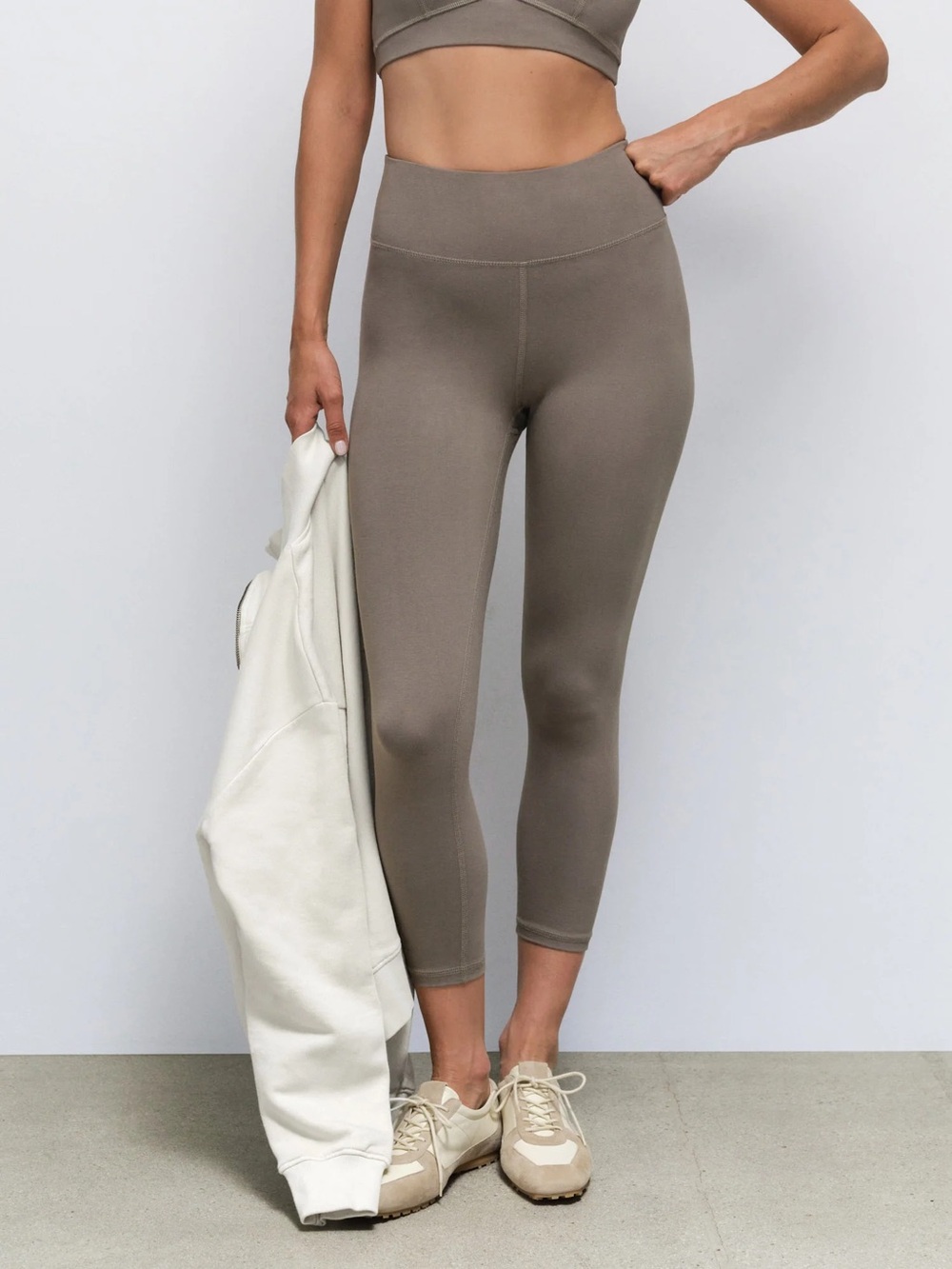 Mate the Label Midi Legging in Pebble